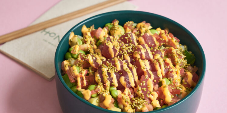 A Poke House la maggioranza di Honu Tiki Bowls