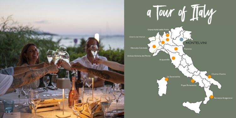 Montelvini porta in viaggio l’Asolo Prosecco con “A Tour Of Italy”