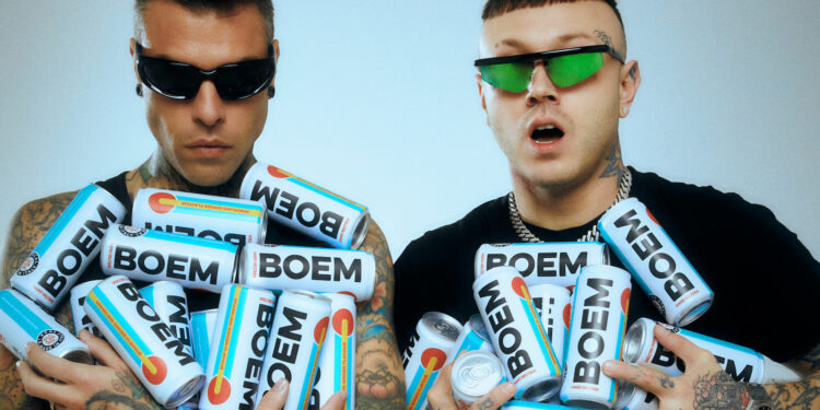 Arriva Boem, l’hard seltzer firmato Fedez e Bernabei