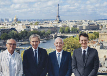 Stefano Domenicali, Bernard Arnault, Greg Maffei e Frédéric Arnault