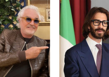 Da sinistra, Flavio Briatore e Leonardo Maria Del Vecchio